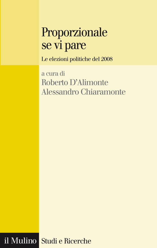 Copertina del libro Proporzionale se vi pare