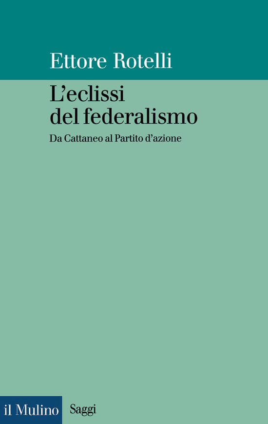 Copertina del libro L'eclissi del federalismo